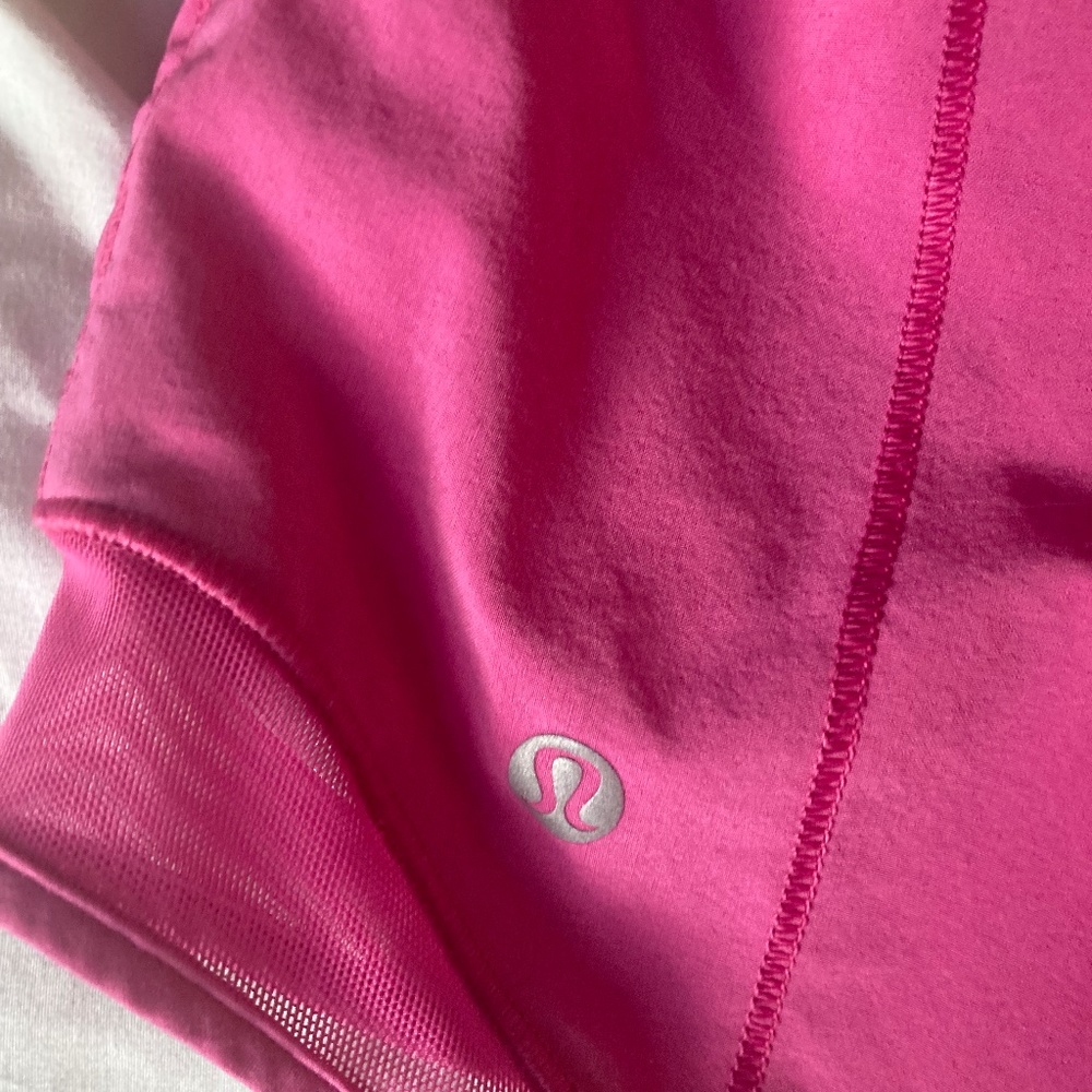 Lululemon Sonic Pink Hotty Hots 4 Inch High Rise Shorts